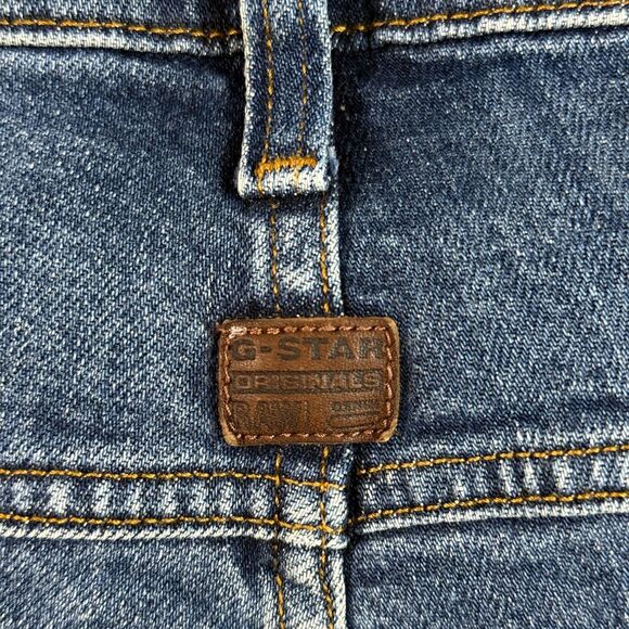 G Star Jeans Mens 38x34 Blue 5620 3D Tapered Medium Wash Stretch Slim Fit Denim - Picture 12 of 16